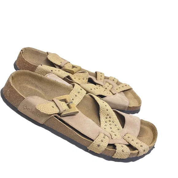 Betula By Birkenstock Size Mens Sz 10 Beige Suede Double Strap Sandals Birkenstock | Taupe Beige Suede Leather Arizona Sandals  main image 4